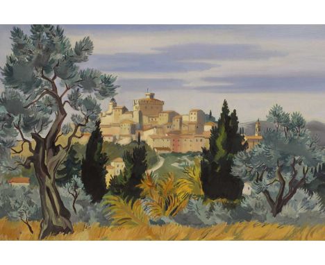 ▲ Yves Brayer (French, 1907-1990) 
'Vue de Cagnes'signed 'YVES BRAYER' l.r., inscribed with title verso, oil on canvas65 x 81