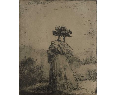 ▲ Augustus John OM RA (1878-1961) 'Romani Chai' (Campbell Dodgson 77)etching and drypoint, signed 'Augustus E John' beneath i