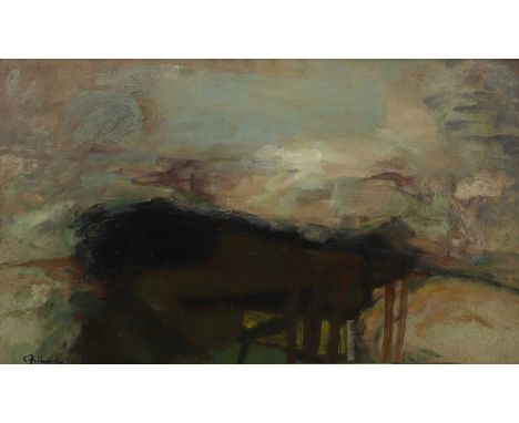 ▲ Clifford Fishwick (1923-1997) Moorland landscapesigned and dated 'Fishwick '58' l.l., oil on board33 x 55cmProvenance: With