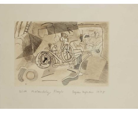 ▲ Bryan Ingham (1936-1997) 'Melancholy Plough' etching and aquatint, signed and dated 'Bryan Ingham, 1978' l.r., inscribed wi