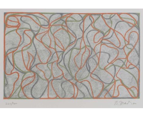 Brice Marden (American, 1938-2023) 'Distant Muses'screenprint in colours, signed and dated 'B. Marden 00' in pencil l.r. and 