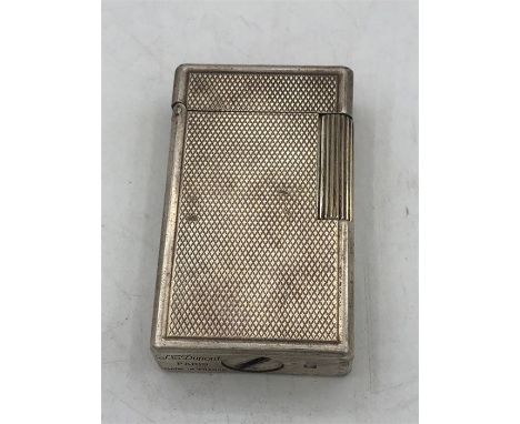 A Dupont silver lighter