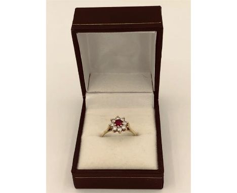 A Diamond and ruby ring 