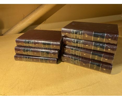 A DIARY &amp; CORRESPONDENCE OF SAMUEL PEPYS 7 VOLUME SET - 1879 REBOUND IN MORROCAN COVERS AND PROTECTIVE CLEAR WRAPPERS, PU