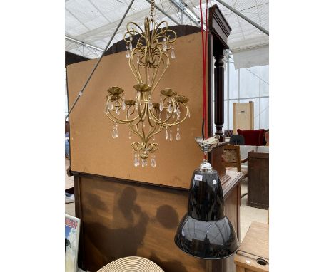 TWO DECORATIVE LIGHT FITTINGS 