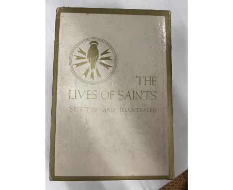 A BOXED FIRST EDITION THE LIVES OF SAINTS BY JOHN CRAWLEY &amp; CO NEW YORK 