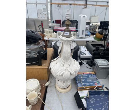 A CERAMIC LAMP BASE 