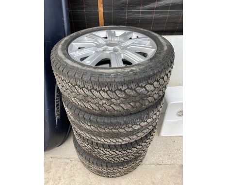 A SET OF FOUR WHEELS AND RIMS, TYRE SIZE: 255/50 R 19 