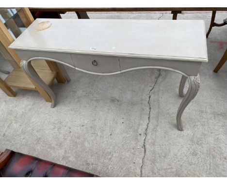 A VICTORIAN CONTINENTAL STYLE CONSOLE TABLE, 51" WIDE 