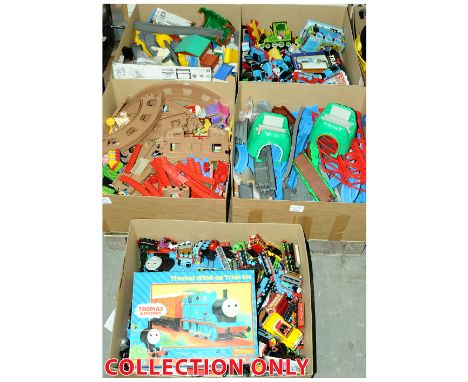 Tomy and similar large quantity of "Thomas the Tank Engine" and similar Railway related plastic constructed items including l