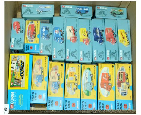 Corgi a boxed group to include 20202 Bedford S Tanker 'Milk', 13602 Foden S21 Micky Mouse Box Lorry 'CWS', 09802 ERF 8 Wheel 