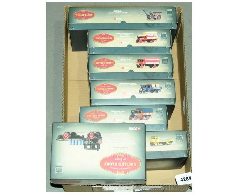 Corgi (Vintage Glory Of Steam) - a boxed group to include 80108 a Fowler B6 Crane Engine (Wolverhampton Wanderer) "John Fowle