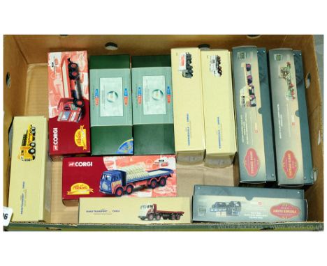 Corgi a boxed group to include 80002 Sentinel Platform Wagon with Trailer &amp; Sacks 'Paul Bros Ltd', 10103 ERF V 8 Wheel Dr