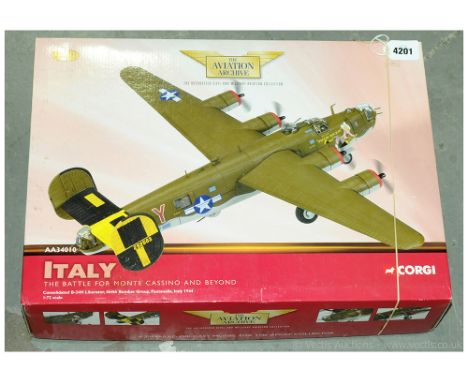 Corgi Aviation Archive - a boxed 1/72 Scale AA34010 Consolidated B-24H Liberator Bomber. Contents do generally appear to be G