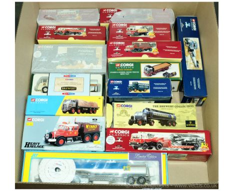 Corgi a boxed group to include 17903 Scammell Contractor 'Wynns', 09701 ERF 8 Wheel Rigid with load Set 'ERF', 75302 Leyland 