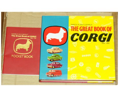 Corgi "The Book Of Corgi 1956 - 1983" by "Marcel R. Van Cleemput" which comes complete with the red soft back "Pocket Book". 