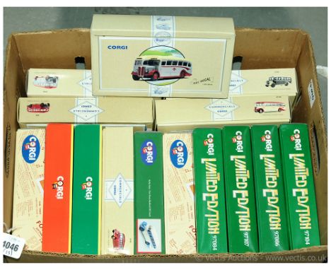 Corgi a boxed Bus group to include 97106 Bedford OB Coach 'The Fred Bibby', 97192 Leyland Tiger 'The Ribble', 97186 AEC Regal