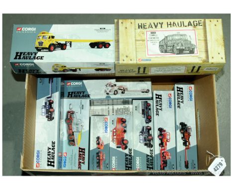 Corgi - a boxed group (Heavy Haulage Series) to include CC12304 Scammell Contractor "William Booth &amp; Sons", 12801 a Foden