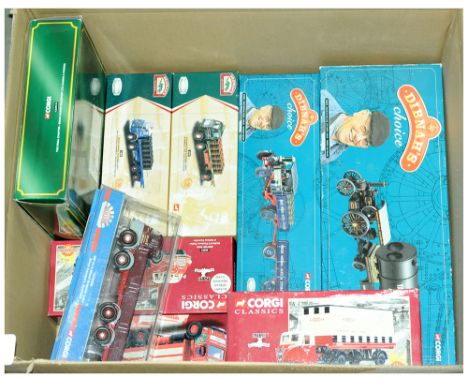 Corgi a Boxed Commercial Group to include; CC20101 (Dibners Choice) Fowler B6 Road Loco, Low Loader &amp; Boiler "Norman E Bo