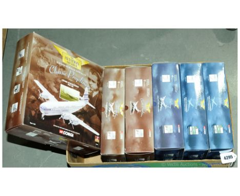 Corgi Aviation Archive - a boxed group of 1/144 Scale Military Aircraft comprising of Classic Propliners, Military and Fronti