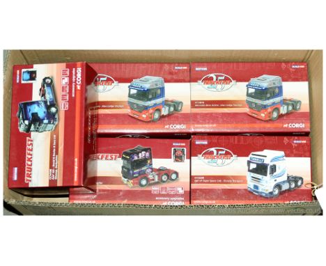 Corgi a boxed Truck group (Truckfest) to include CC12225 Scania Topline "Robert J. Joiner" along with others (please see phot