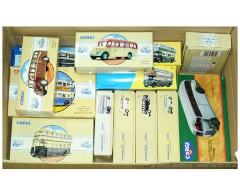 Corgi Classics a boxed Bus group to include 97109 Bedford OB "Whittakers" along with others (please see photo).  Contents all
