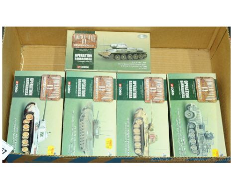 Corgi a boxed World War II Collection Operation Barbarossa group to include CC60001 Sd.Kfz. 7/1 Krauss-Maffei Semi Track, CC6