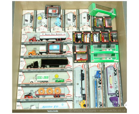 Model Power a boxed group to include 19245 1964 1/2 Ford Mustang (White), 19670 VW Karmann Ghia w/Camper Trailer (Black), 170