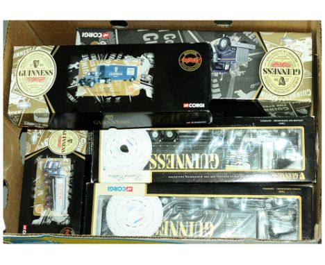 Corgi a boxed "Guinness" related group to include; 55801 Kenworth T925 with Semi Box Trailer; along with others - please see 