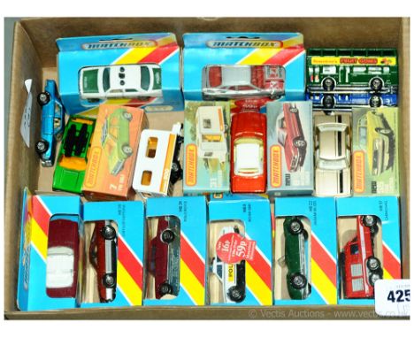 Matchbox - a boxed group (3 unboxed) of Models (Lesney England Issues) which includes a boxed Matchbox 75 Series Superfast 31