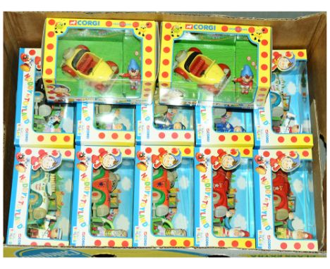 Corgi (Noddy in Toyland) a boxed group to include 69005 "PC Plod" x 2, 69001 "Noddy" x 2, along with others.  Contents all ge