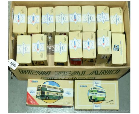 Corgi a boxed group to include 97204 Guy Arab 'Coventry Transport', 97820 Daimler CW 'West Bromwich', 97233 Leyland Atlantean