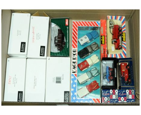 Schuco, Minichamps, Eligor &amp; similar - a boxed group of Commercial Models to include a Minichamps 439030262 a Mercedes-Be