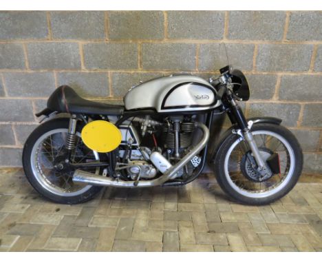 Norton featherbed-derived Manx Norton replica with a 1949/1950 DOHC Manx engine with magnesium cases.Part of the late Dennis 