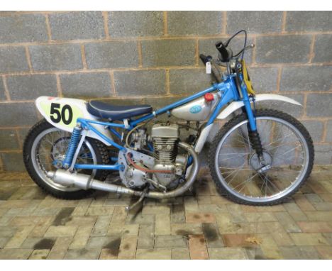 Rare Hagon 'Speedway Springer' Jawa Grass Track bike.Part of the late Dennis Bagshaw CollectionEast London-based, Alf Hagon p