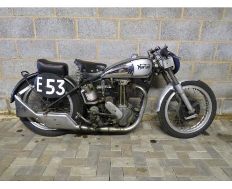 Pre-war rigid-framed ES2 racer.Part of the late Dennis Bagshaw CollectionRigid-frame with later front forks (Frame number dat