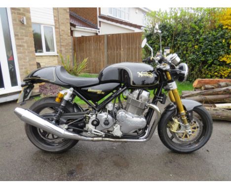 Number 57 of just 200 and only 982 miles from new.The Norton Commando 961Special Edition was launched in 2010 at a cost of £1