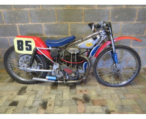 Mid-1970s, Denny Barber-built Grass Track JAP 500cc.Part of the late Dennis Bagshaw CollectionDenny Barber started producing 