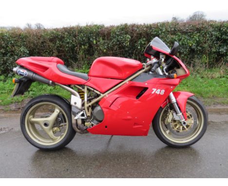 Original and well presented 748 Biposto with less than 14,000 miles.The baby 916 produced from 1994 to 2002, replaced in 2003