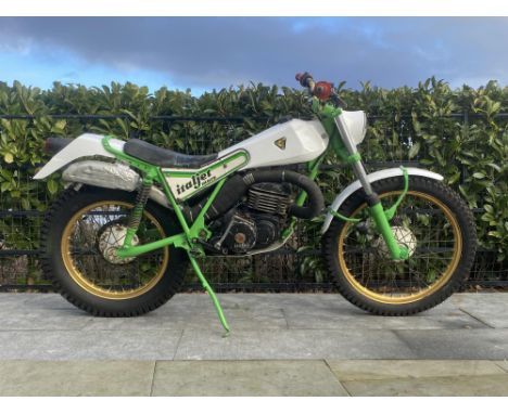 A purposeful Italian built trials machine, perfect to ride now or a light restoration.The 350T enjoyed much success in the ea