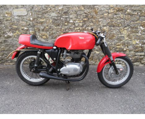 Period BSA race bike in running order.Ex-works BSA supplied by the Competition Dept to Hugh EvansRaced as both 500 and 650cc.