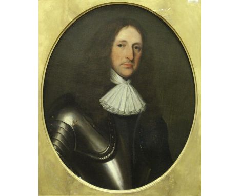 17TH CENTURY ENGLISH SCHOOL "General Fairfax", a portrait study, oil on canvas, unsigned Dimensions (Approx): Without Frame: 