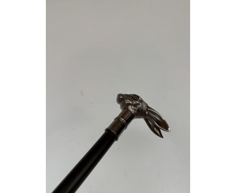 Rabbits head handle 2 piece walking stick 