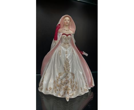 Royal Worcester "First Night at the Opera" fine bone china figurine, sculpted by J. Bromley. Limited edition of 4,950, hand-p