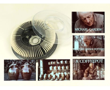 COLOUR SLIDES: MICHAEL CARDEW. A Kodak Carousel Magazine of 80 colour slides. A series featuring the process of Michael Carde