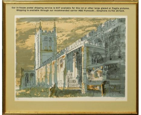 JOHN PIPER.* 'Long Melford Church Suffolk.' A Limited Edition coloured lithograph, No.91/275. Signed in pencil. 49 x 61cm.