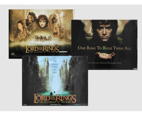LORD OF THE RINGS. Three British Quad cinema posters in the Lord of the Rings series. One, a double-sided teaser poster. Each