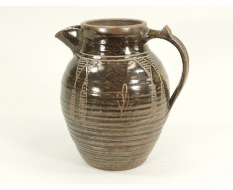 MICHAEL CARDEW. A large Wenford Bridge coffee pot, lacks lid. Personal &amp; Pottery marks. Height 23cm