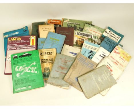 MOTORING HANDBOOKS. A large quantity of car owner's guides & manuals, including Morris Oxford, Ford Consul, Triumph Herald, A