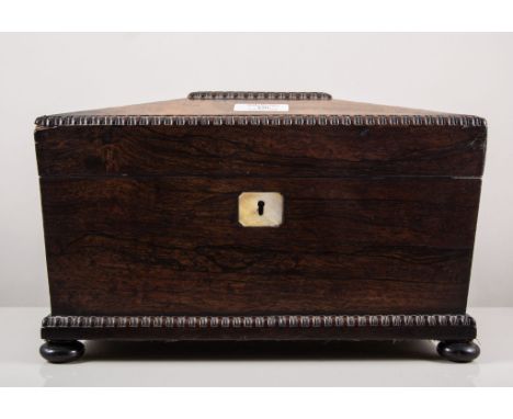 Rosewood tea caddy